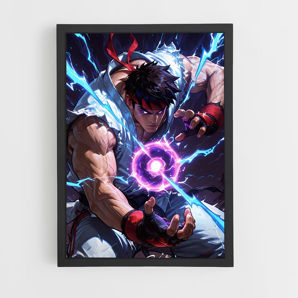 Poster Duel Chromatique – affiche Street Fighter (vue 2)
